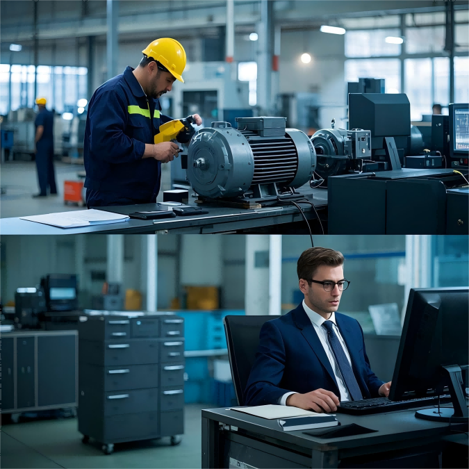 Global industrial motor service and repair