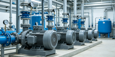 Industrial Pump Motors for Water and Fluid Handling Applications